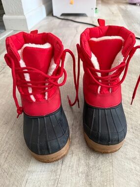 YOKI girls • red yulie snow boot